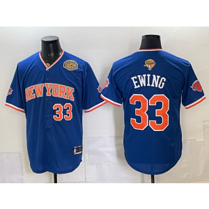 New York Knicks 33 Ewing Blue Champion Finals Baseball Vapor Limited Men Jersey New York Knicks 33 Ewing Blue Champion Finals Baseball Vapor Limited Men Jersey
