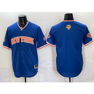 New York Knicks Blank Blue Finals Baseball Vapor Limited Men Jersey 1 New York Knicks Blank Blue Finals Baseball Vapor Limited Men Jersey 1