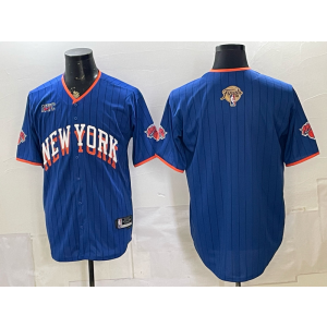 New York Knicks Blank Blue Finals Baseball Vapor Limited Men Jersey New York Knicks Blank Blue Finals Baseball Vapor Limited Men Jersey