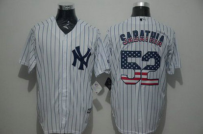 New York Yankees #52 CC Sabathia White USA Flag Fashion MLB Baseball Jersey New York Yankees #52 CC Sabathia White USA Flag Fashion MLB Baseball Jersey