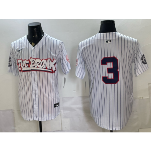 New York Yankees 3 White Men Jersey