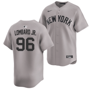 New York Yankees 96 George Lombard Jr. Grey Men Jersey