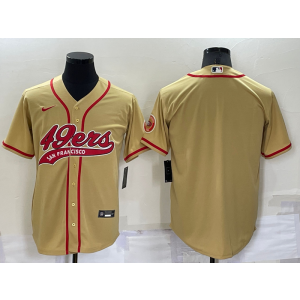 Nike 49ERS Blank Gold Vapor Baseball Limited Men Jersey Nike 49ERS Blank Gold Vapor Baseball Limited Men Jersey