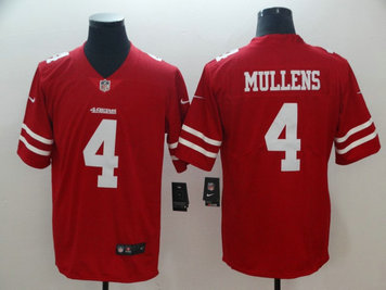 Nike 49ers #4 Nick Mullens Red Vapor Untouchable Limited Jersey Nike 49ers #4 Nick Mullens Red Vapor Untouchable Limited Jersey