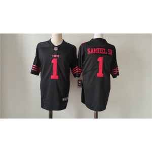 Nike 49ers 1 Deebo Samuel Black Vapor Untouchable Limited Men Jersey Nike 49ers 1 Deebo Samuel Black Vapor Untouchable Limited Men Jersey