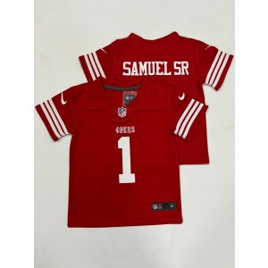 Nike 49ers 1 Deebo Samuel Red Toddler Jersey Nike 49ers 1 Deebo Samuel Red Toddler Jersey