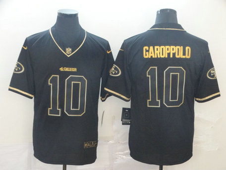 Nike 49ers 10 Jimmy Garoppolo Black Gold Throwback Vapor Untouchable Limited Jersey Nike 49ers 10 Jimmy Garoppolo Black Gold Throwback Vapor Untouchable Limited Jersey