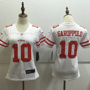 Nike 49ers 10 Jimmy Garoppolo White Vapor Untouchable Limited Women Jersey Nike 49ers 10 Jimmy Garoppolo White Vapor Untouchable Limited Women Jersey