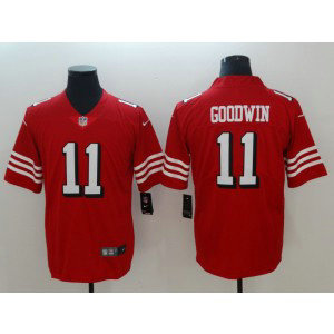 Nike 49ers 11 Marquise Goodwin Red 2018 Vapor Untouchable Limited Men Jersey Nike 49ers 11 Marquise Goodwin Red 2018 Vapor Untouchable Limited Men Jersey