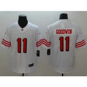 Nike 49ers 11 Marquise Goodwin White 2018 Vapor Untouchable Limited Men Jersey Nike 49ers 11 Marquise Goodwin White 2018 Vapor Untouchable Limited Men Jersey