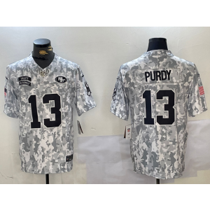 Nike 49ers 13 Brock Purdy Arctic Camo 2024 F.U.S.E. Salute to Service Limited Men Jersey Nike 49ers 13 Brock Purdy Arctic Camo 2024 F.U.S.E. Salute to Service Limited Men Jersey