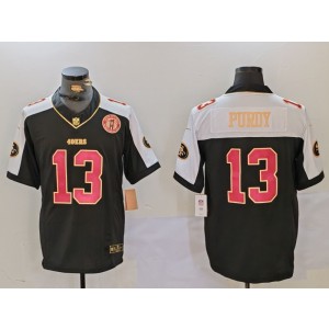 Nike 49ers 13 Brock Purdy Black Thanksgivig Day F.U.S.E. Vapor Limited Men Jersey Nike 49ers 13 Brock Purdy Black Thanksgivig Day F.U.S.E. Vapor Limited Men Jersey