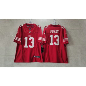 Nike 49ers 13 Brock Purdy Red 2023 F.U.S.E Vapor Limited Men Jersey Nike 49ers 13 Brock Purdy Red 2023 F.U.S.E Vapor Limited Men Jersey