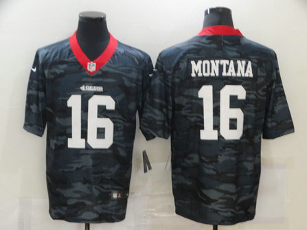 Nike 49ers 16 Joe Montana Black Camo Limited Jersey Nike 49ers 16 Joe Montana Black Camo Limited Jersey