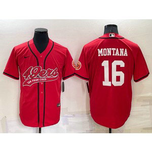 Nike 49ers 16 Joe Montana Red Vapor Baseball Limited Men Jersey Nike 49ers 16 Joe Montana Red Vapor Baseball Limited Men Jersey