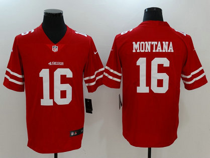 Nike 49ers 16 Joe Montana Red Vapor Untouchable Player Limited Jersey Nike 49ers 16 Joe Montana Red Vapor Untouchable Player Limited Jersey
