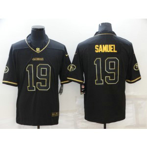 Nike 49ers 19 Deebo Samuel Black Gold Vapor Limited Men Jersey Nike 49ers 19 Deebo Samuel Black Gold Vapor Limited Men Jersey