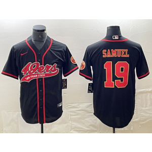 Nike 49ers 19 Deebo Samuel Black Red Vapor Baseball Limited Men Jersey Nike 49ers 19 Deebo Samuel Black Red Vapor Baseball Limited Men Jersey