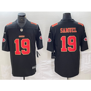 Nike 49ers 19 Deebo Samuel Black Red Vapor Limited Men Jersey Nike 49ers 19 Deebo Samuel Black Red Vapor Limited Men Jersey