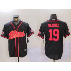 Nike 49ers 19 Deebo Samuel Black Vapor Baseball Limited Men Jersey Nike 49ers 19 Deebo Samuel Black Vapor Baseball Limited Men Jersey