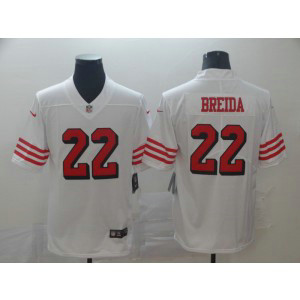 Nike 49ers 22 Matt Breida White Color Rush Limited Men Jersey Nike 49ers 22 Matt Breida White Color Rush Limited Men Jersey