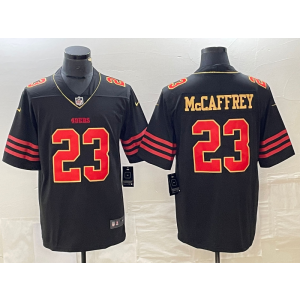 Nike 49ers 23 Christian McCaffrey Black Gold Vapor Untouchable Limited Men Jersey Nike 49ers 23 Christian McCaffrey Black Gold Vapor Untouchable Limited Men Jersey
