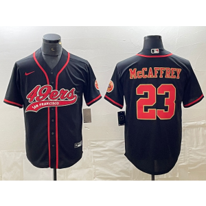 Nike 49ers 23 Christian McCaffrey Black Red Vapor Baseball Limited Men Jersey Nike 49ers 23 Christian McCaffrey Black Red Vapor Baseball Limited Men Jersey