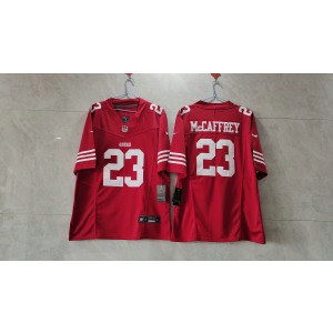 Nike 49ers 23 Christian McCaffrey Red 2023 F.U.S.E Vapor Limited Men Jersey Nike 49ers 23 Christian McCaffrey Red 2023 F.U.S.E Vapor Limited Men Jersey