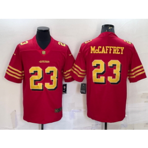 Nike 49ers 23 Christian McCaffrey Red Gold Vapor Untouchable Limited Men Jersey Nike 49ers 23 Christian McCaffrey Red Gold Vapor Untouchable Limited Men Jersey