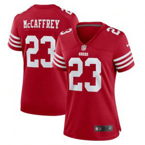 Nike 49ers 23 Christian McCaffrey Red Vapor Untouchable Limited Women Jersey(Run Small) Nike 49ers 23 Christian McCaffrey Red Vapor Untouchable Limited Women Jersey(Run Small)