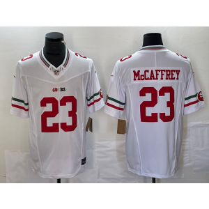 Nike 49ers 23 Christian McCaffrey White 2023 F.U.S.E Vapor Limited Men Jersey 1 Nike 49ers 23 Christian McCaffrey White 2023 F.U.S.E Vapor Limited Men Jersey 1