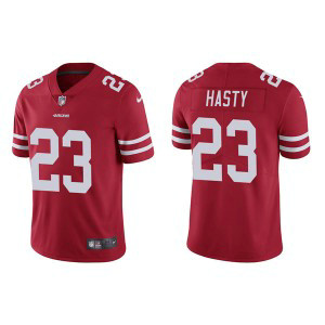 Nike 49ers 23 JaMycal Hasty 2021 Red Vapor Untouchable Limited Men Jersey Nike 49ers 23 JaMycal Hasty 2021 Red Vapor Untouchable Limited Men Jersey