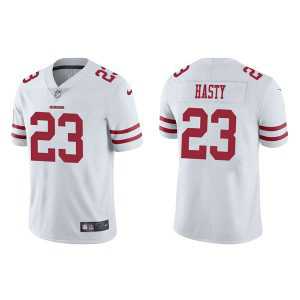 Nike 49ers 23 JaMycal Hasty 2021 White Vapor Untouchable Limited Men Jersey Nike 49ers 23 JaMycal Hasty 2021 White Vapor Untouchable Limited Men Jersey