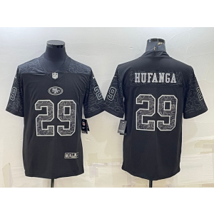Nike 49ers 29 Talanoa Hufanga Black Reflective Vapor Limited Men Jersey Nike 49ers 29 Talanoa Hufanga Black Reflective Vapor Limited Men Jersey