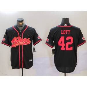 Nike 49ers 42 Ronnie Lott Black Vapor Baseball Limited Men Jersey Nike 49ers 42 Ronnie Lott Black Vapor Baseball Limited Men Jersey
