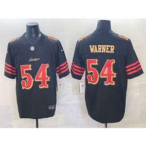 Nike 49ers 54 Fred Warner Black Gold Rivalries F.U.S.E. Vapor Limited Men Jersey Nike 49ers 54 Fred Warner Black Gold Rivalries F.U.S.E. Vapor Limited Men Jersey