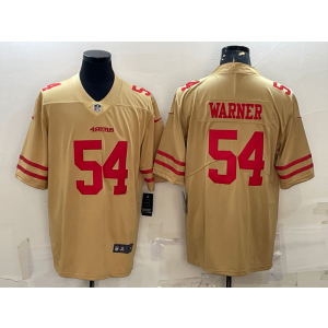 Nike 49ers 54 Fred Warner Gold Vapor Untouchable Limited Men Jersey Nike 49ers 54 Fred Warner Gold Vapor Untouchable Limited Men Jersey