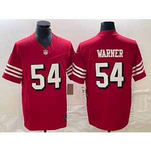 Nike 49ers 54 Fred Warner Red 2023 F.U.S.E Vapor Limited Men Jersey Nike 49ers 54 Fred Warner Red 2023 F.U.S.E Vapor Limited Men Jersey