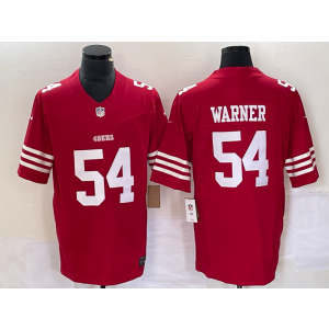 Nike 49ers 54 Fred Warner Red 2023 F.U.S.E Vapor Limited Men Jersey Nike 49ers 54 Fred Warner Red 2023 F.U.S.E Vapor Limited Men Jersey