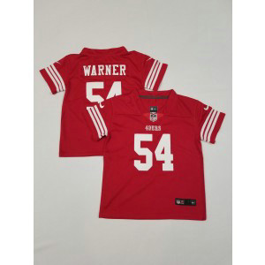 Nike 49ers 54 Fred Warner Red Toddler Jersey Nike 49ers 54 Fred Warner Red Toddler Jersey