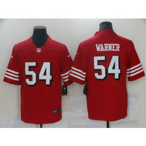 Nike 49ers 54 Fred Warner Red Vapor Untouchable Limited Men Jersey Nike 49ers 54 Fred Warner Red Vapor Untouchable Limited Men Jersey