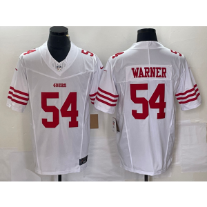 Nike 49ers 54 Fred Warner White 2023 F.U.S.E Vapor Limited Men Jersey Nike 49ers 54 Fred Warner White 2023 F.U.S.E Vapor Limited Men Jersey