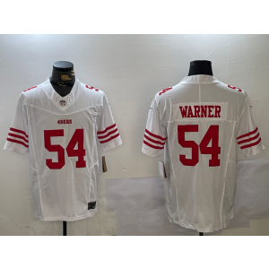 Nike 49ers 54 Fred Warner White F.U.S.E. Vapor Limited Men Jersey Nike 49ers 54 Fred Warner White F.U.S.E. Vapor Limited Men Jersey