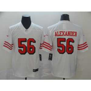 Nike 49ers 56 Kwon Alexander White Color Rush Limited Men Jersey Nike 49ers 56 Kwon Alexander White Color Rush Limited Men Jersey