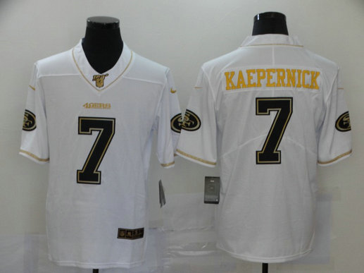Nike 49ers 7 Colin Kaepernick White Gold Vapor Untouchable Limited Jersey Nike 49ers 7 Colin Kaepernick White Gold Vapor Untouchable Limited Jersey