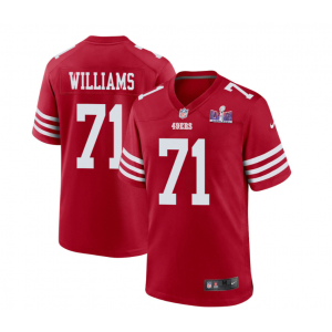 Nike 49ers 71 Williams Red 2024 Super Bowl LVIII Vapor Limited Men Jersey Nike 49ers 71 Williams Red 2024 Super Bowl LVIII Vapor Limited Men Jersey