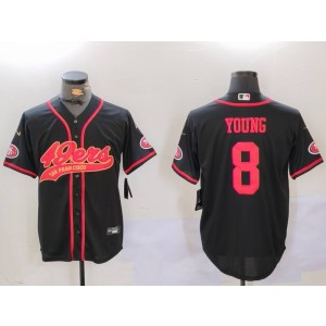 Nike 49ers 8 Steve Young Black Vapor Baseball Limited Men Jersey Nike 49ers 8 Steve Young Black Vapor Baseball Limited Men Jersey