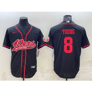 Nike 49ers 8 Steve Young Black Vapor Baseball Limited Men Jersey Nike 49ers 8 Steve Young Black Vapor Baseball Limited Men Jersey