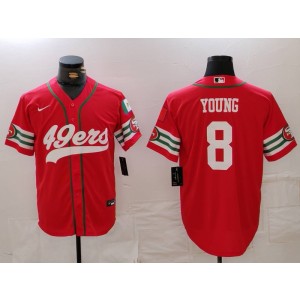 Nike 49ers 8 Steve Young Red Vapor Baseball Limited Men Jersey Nike 49ers 8 Steve Young Red Vapor Baseball Limited Men Jersey