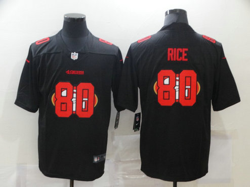 Nike 49ers 80 Jerry Rice Black Shadow Logo Limited Jersey Nike 49ers 80 Jerry Rice Black Shadow Logo Limited Jersey